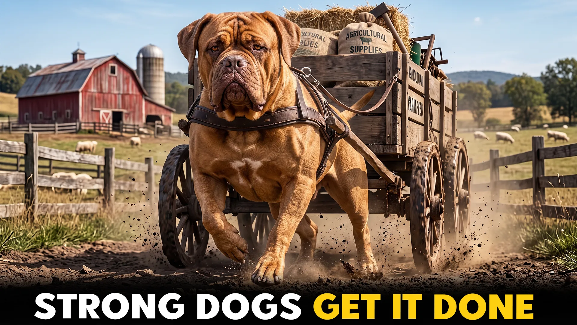 Muscular dog breeds that formers trust for heavy tasks