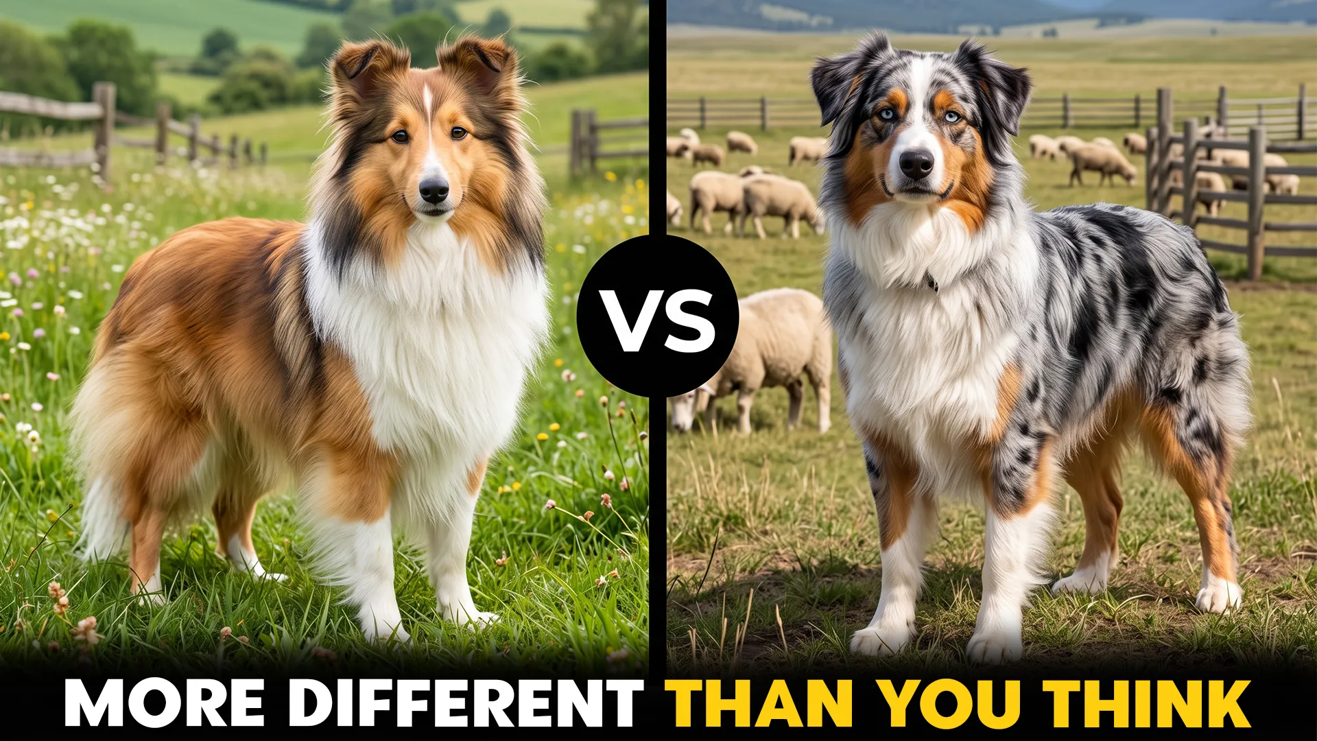 sheetland sheepdog vs australian shepherd