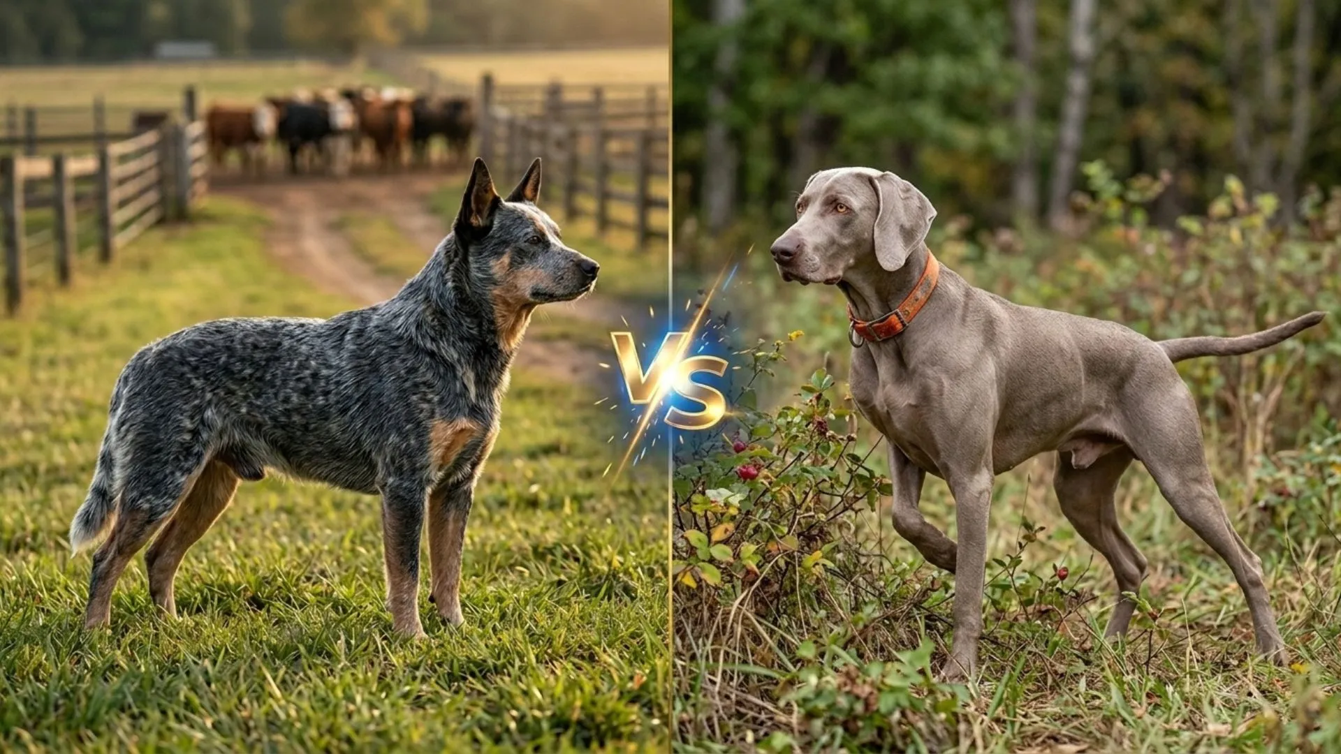Australian Cattle Dog vs. Weimaraner: Key Differences that May Surprise You