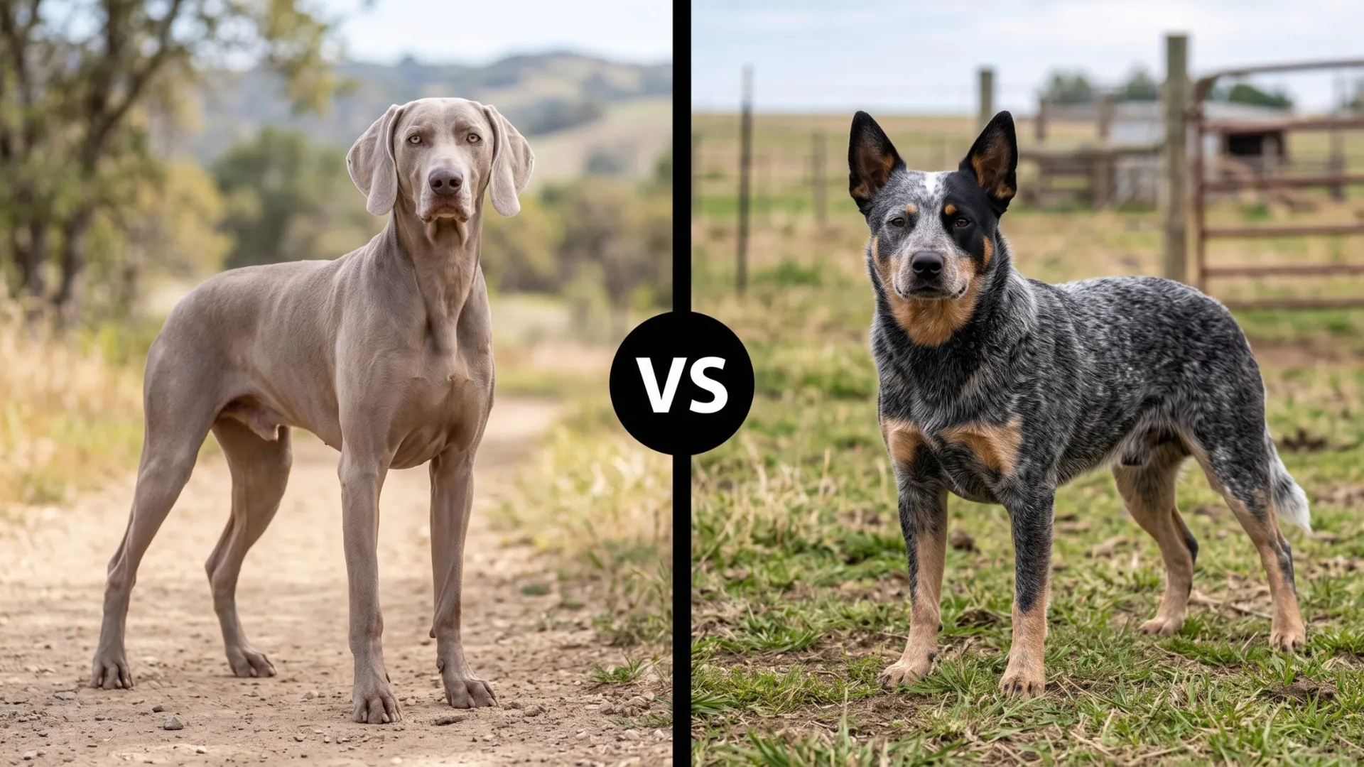 Weimaraner vs. Australian Cattl