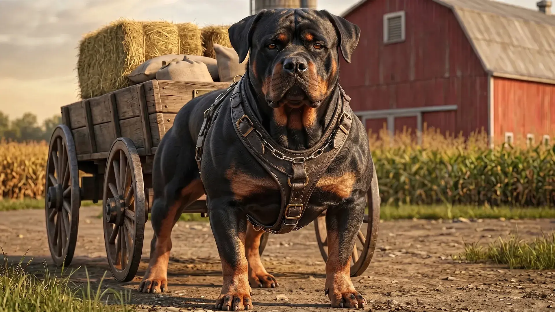 10 mighty working dog breeds with muscular build for farm tasks