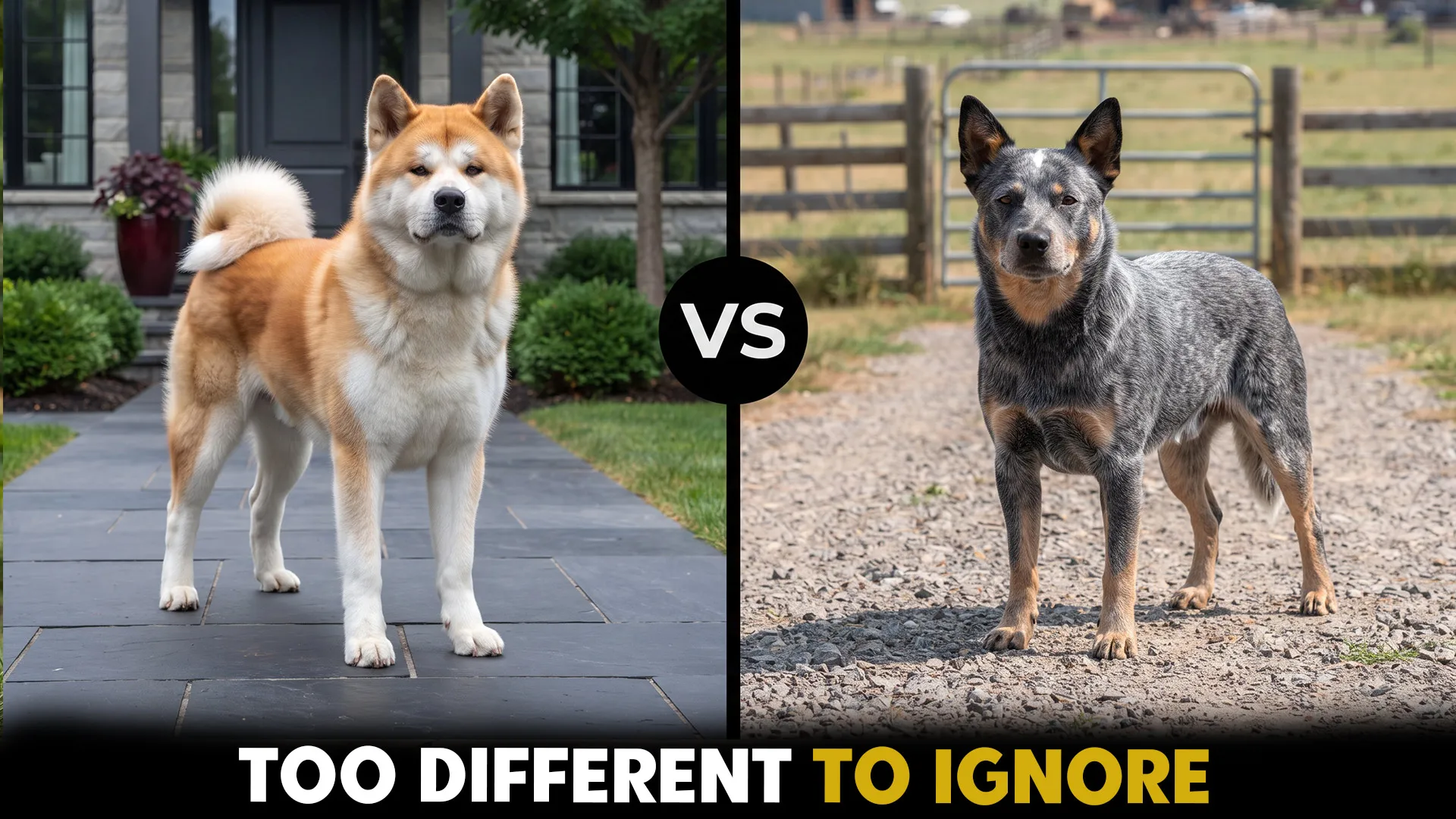 Akita vs. Australian Cattle Dog: Key Differences