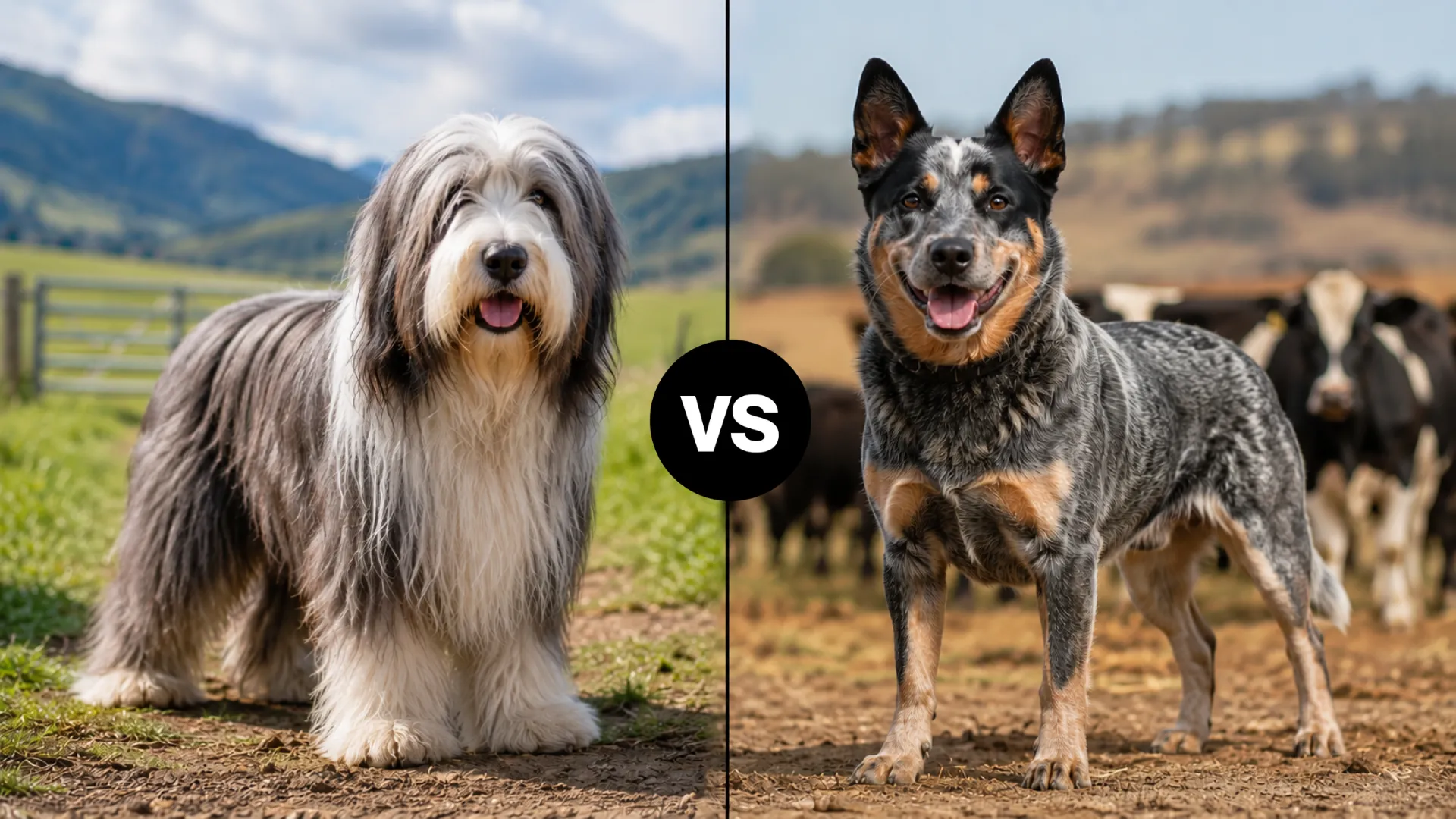 Bearded Collie vs. Australian Cattle Dog: Dog Breeds Comparison