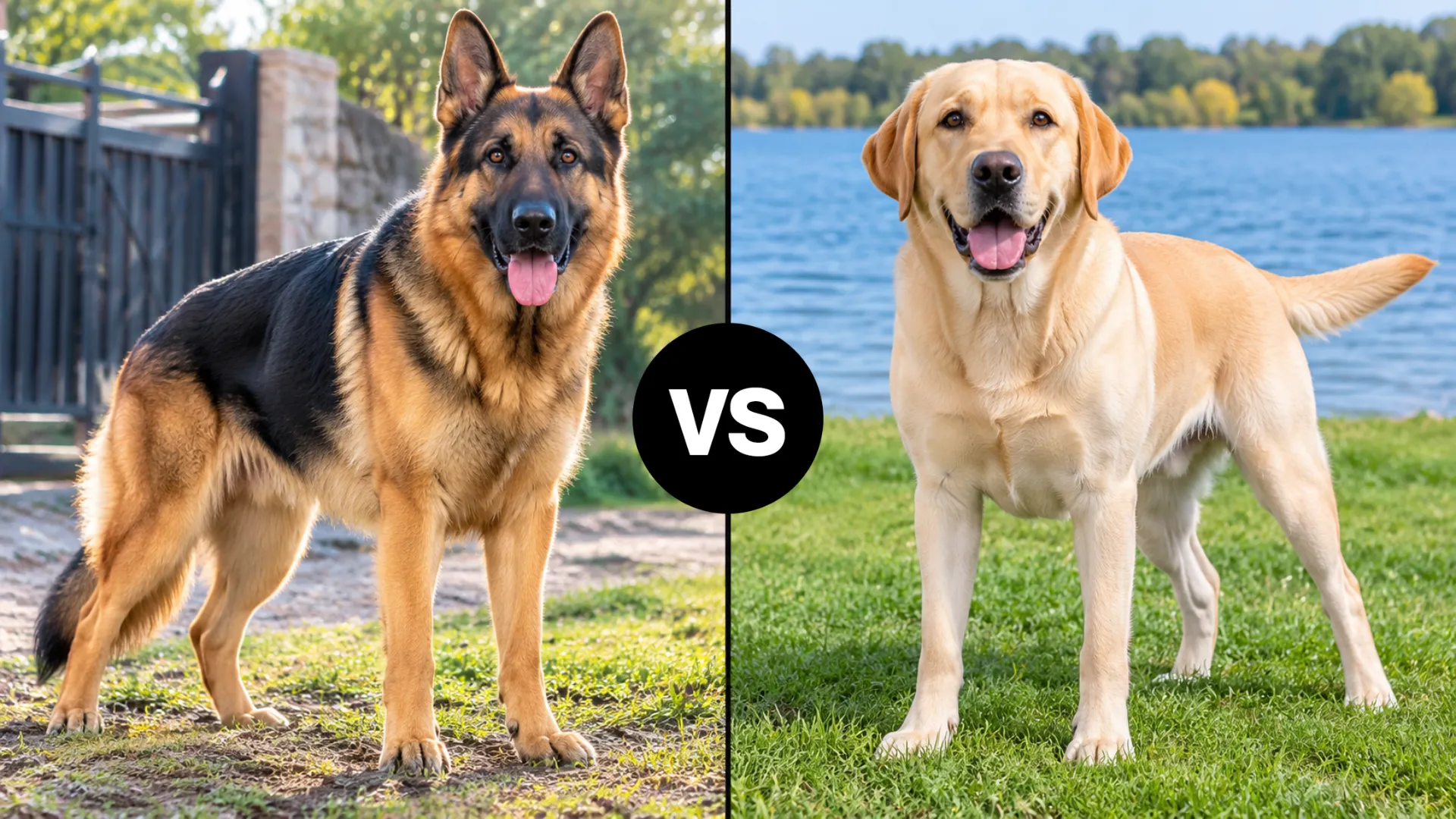 German Shepherd vs. Labrador Retriever Dog