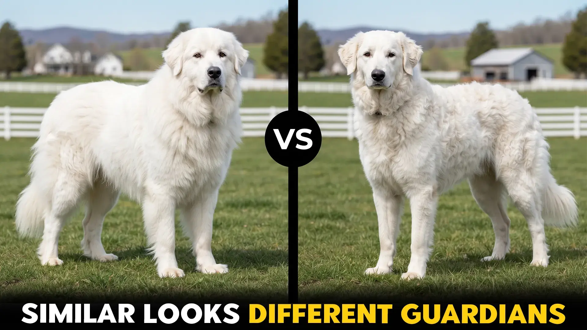 Great Pyrenees vs Kuvasz: Guardian Traits Compared
