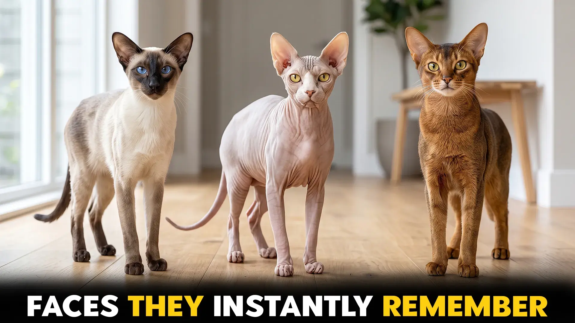 cat breeds that recognize faces easily