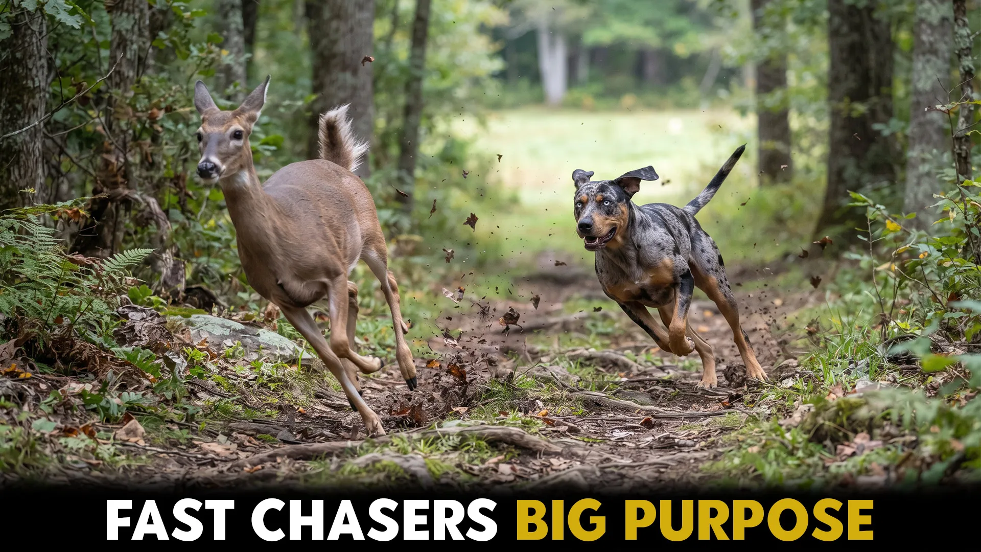 10 dog breeds known for rapid deer chases