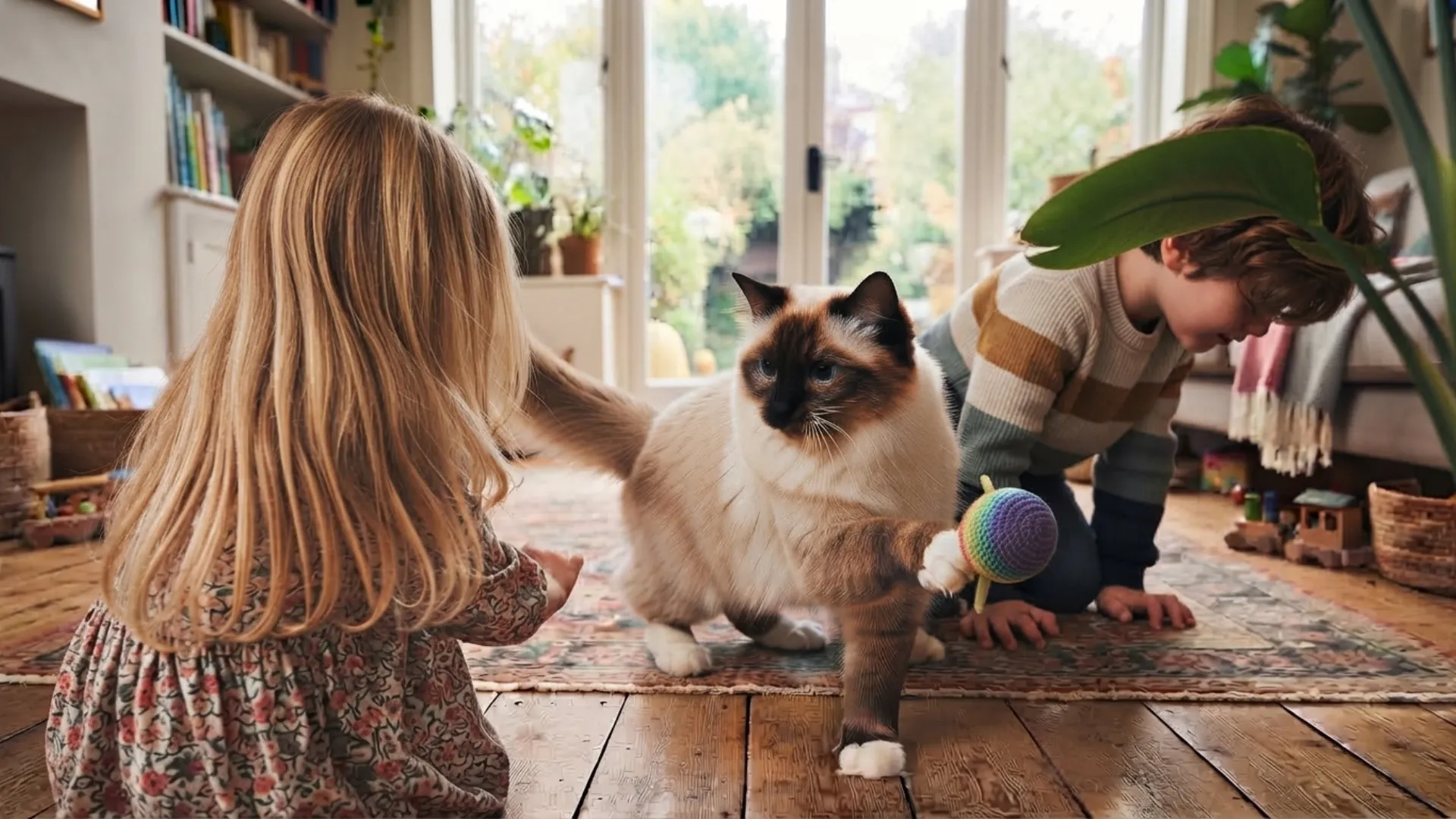 7 best cat breeds that enjoy playing with children