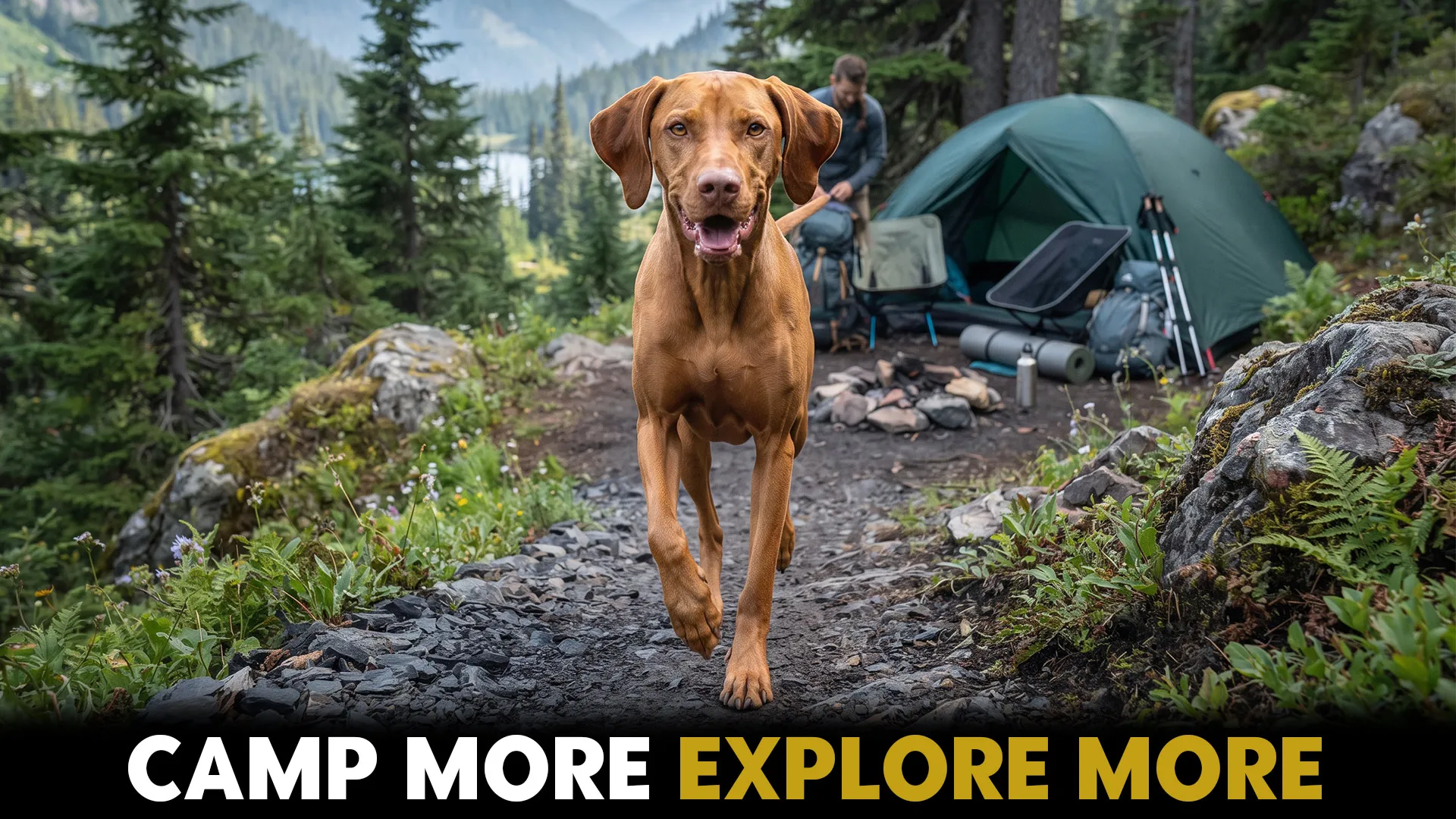 7 dog breeds ideal for camping adventures