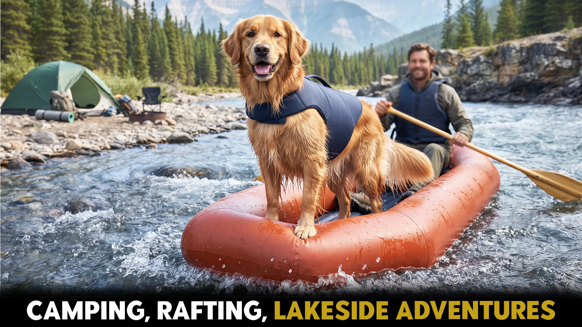 7 Dog Breeds That Enjoy Camping, Rafting, and More