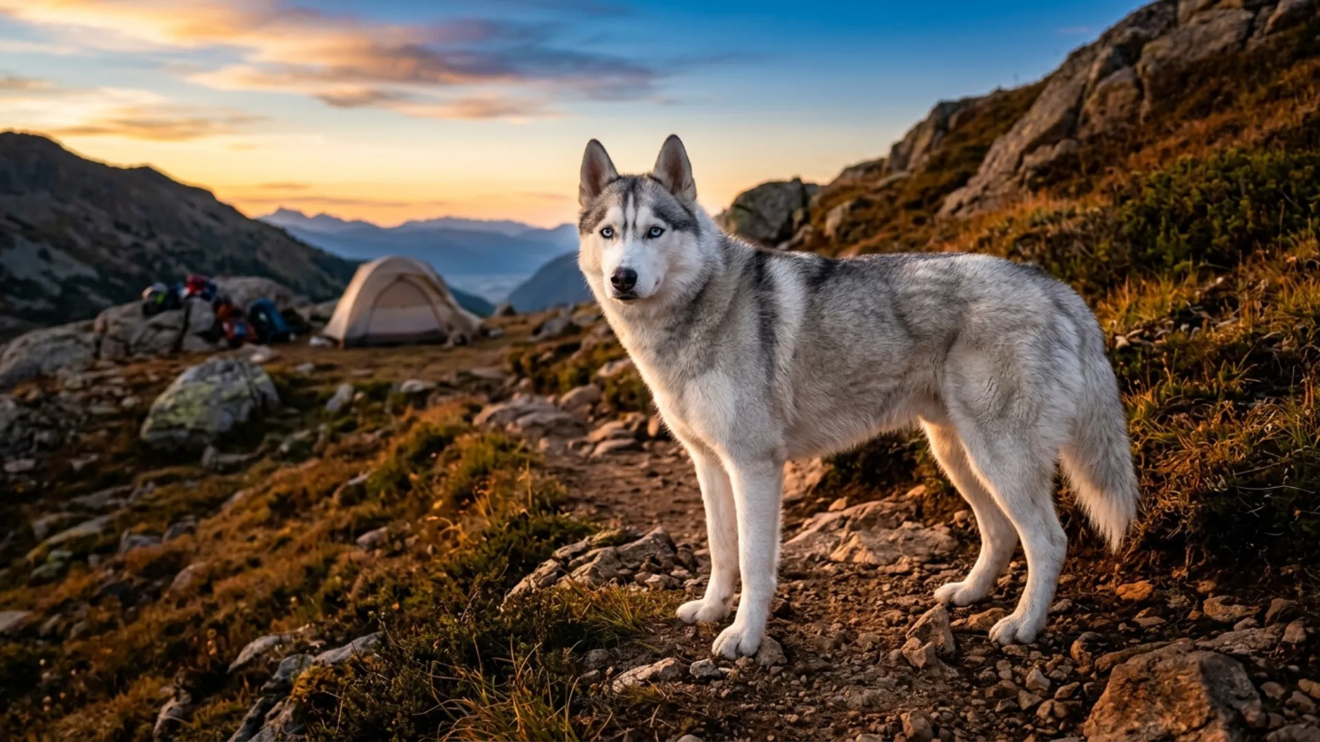 7 hardy dog breeds built for camping and trail running
