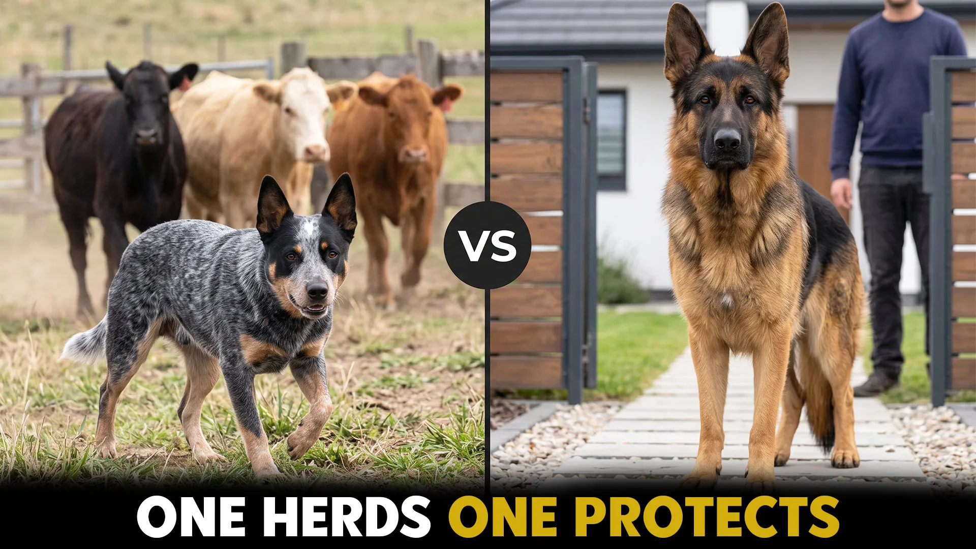 australian cattle dog vs german shepherd key differences