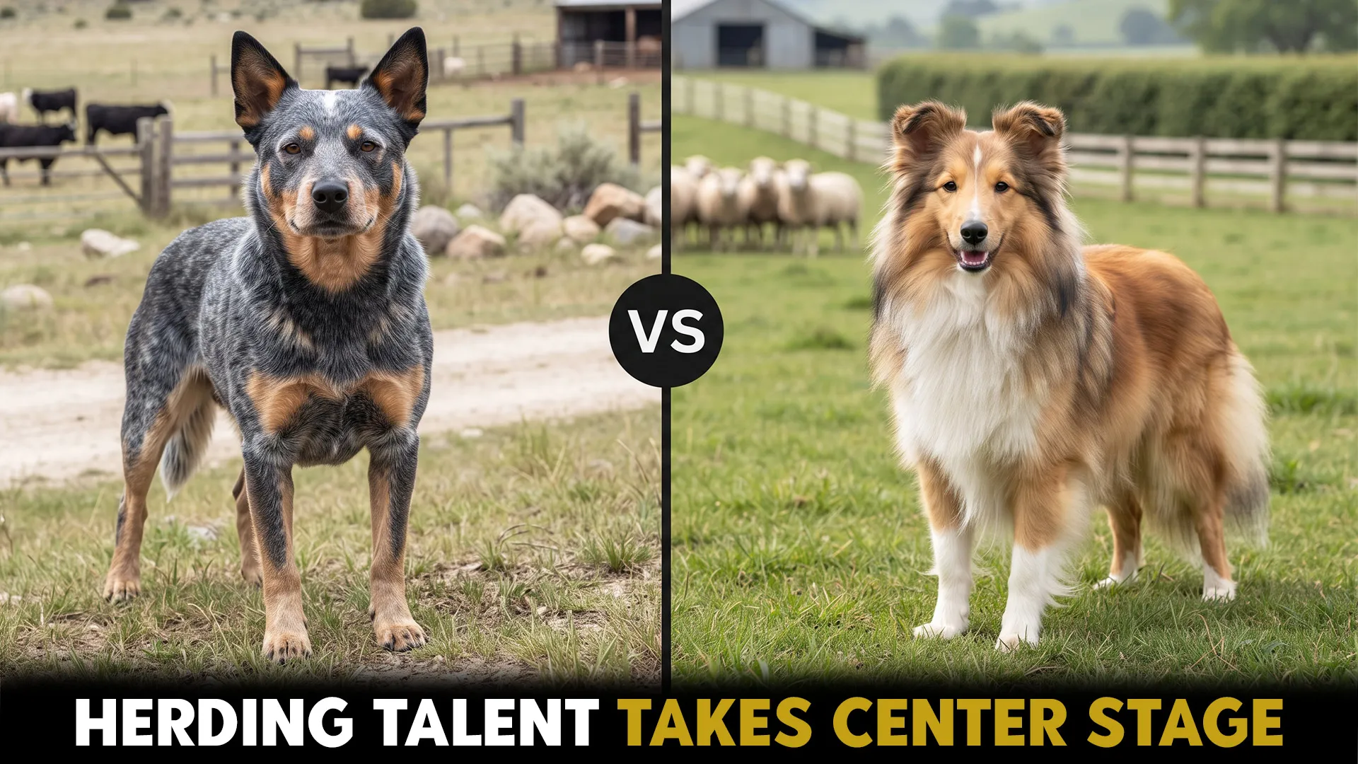 australian cattle dog vs shet land sheepdog breeds