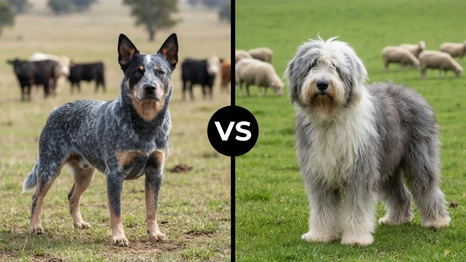Australian Cattle Dog vs. Old English Sheepdog: Key Differences Explained