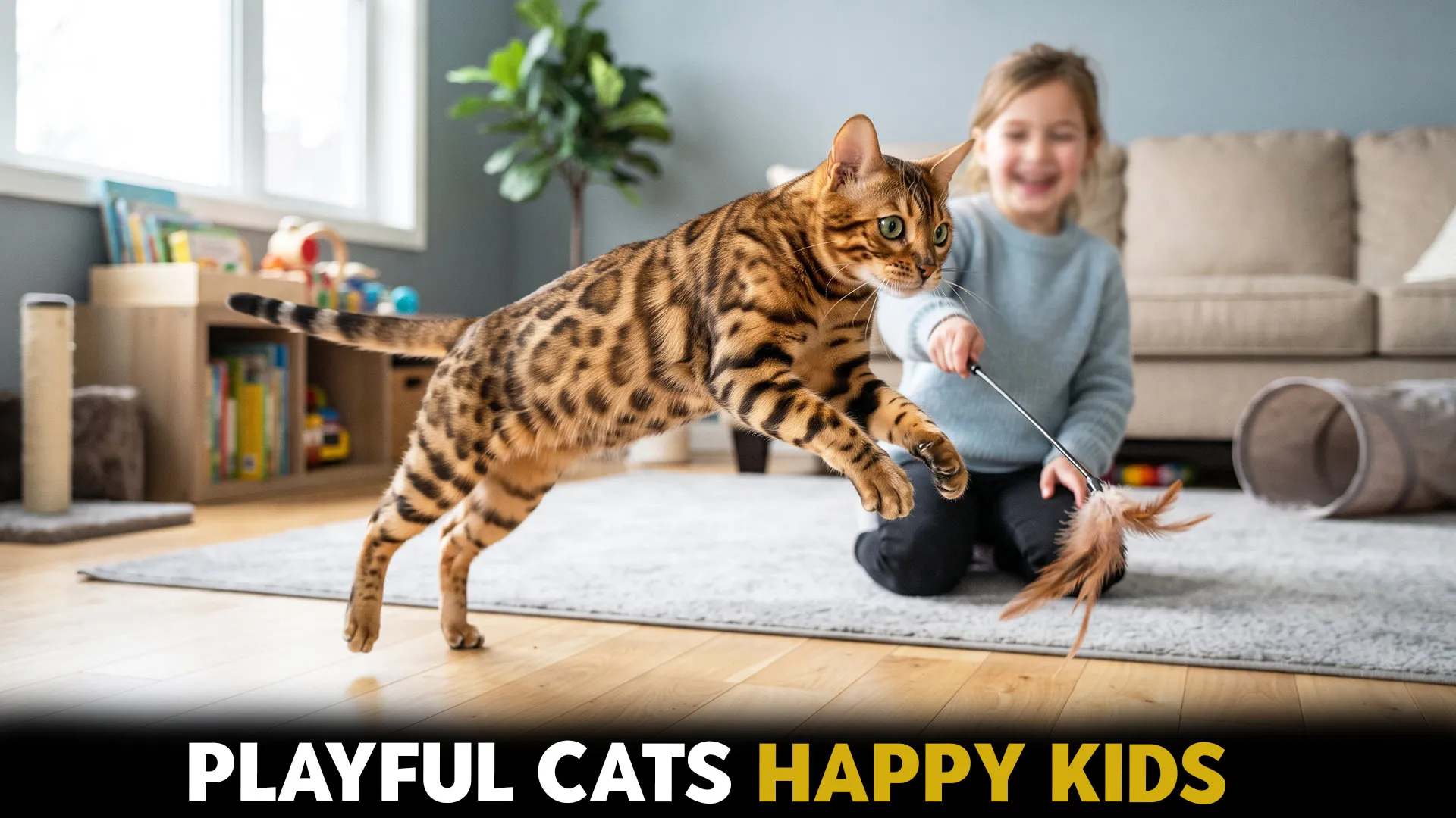 best cats for active children