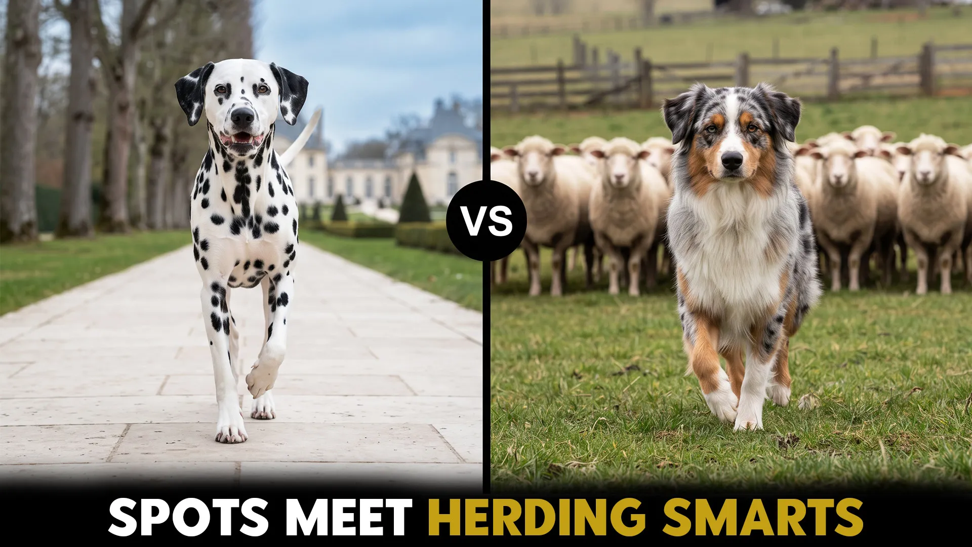 dalmatian vs australian shepherd key traits compared