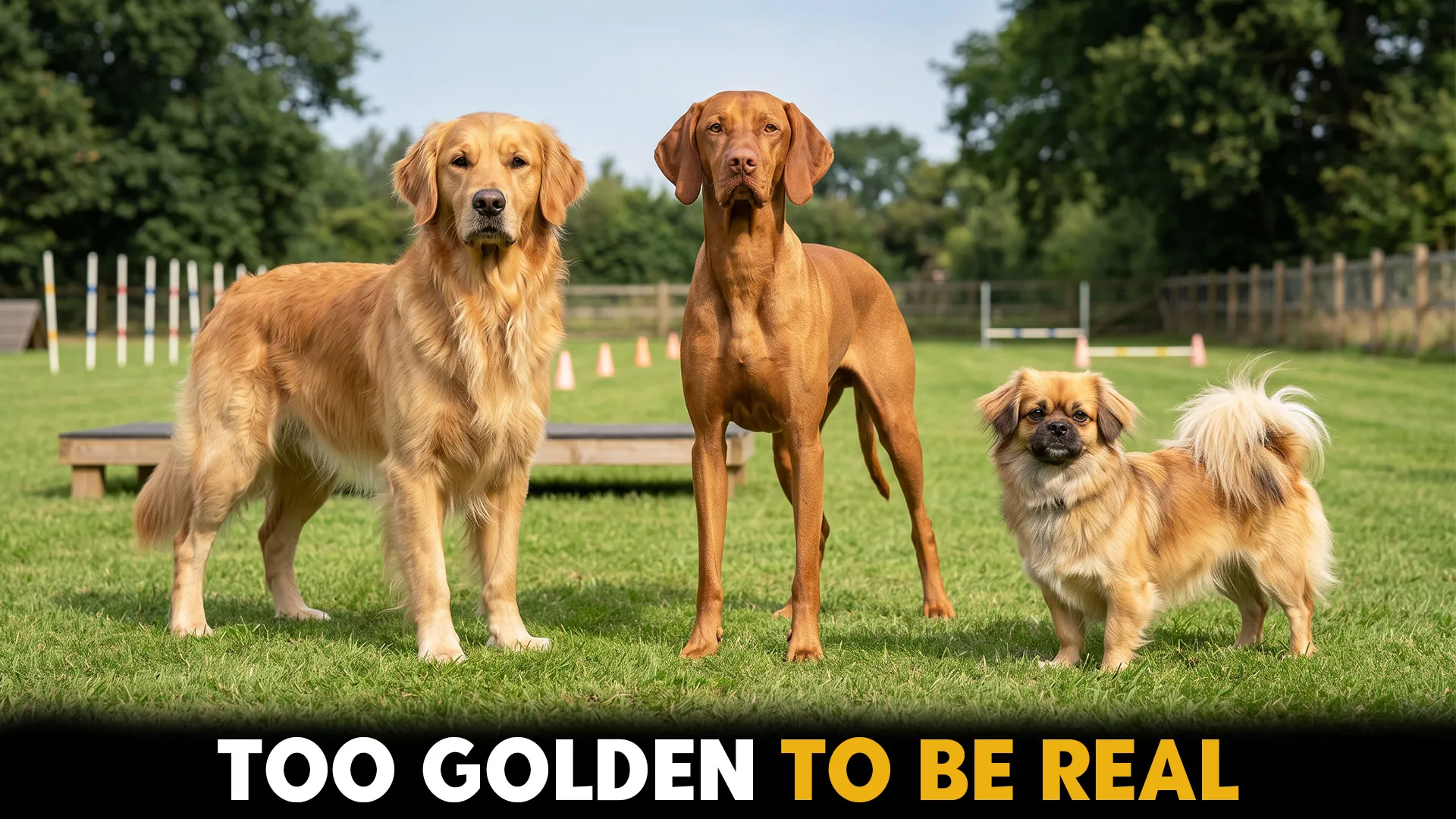 dog breeds featuring rich golden coat