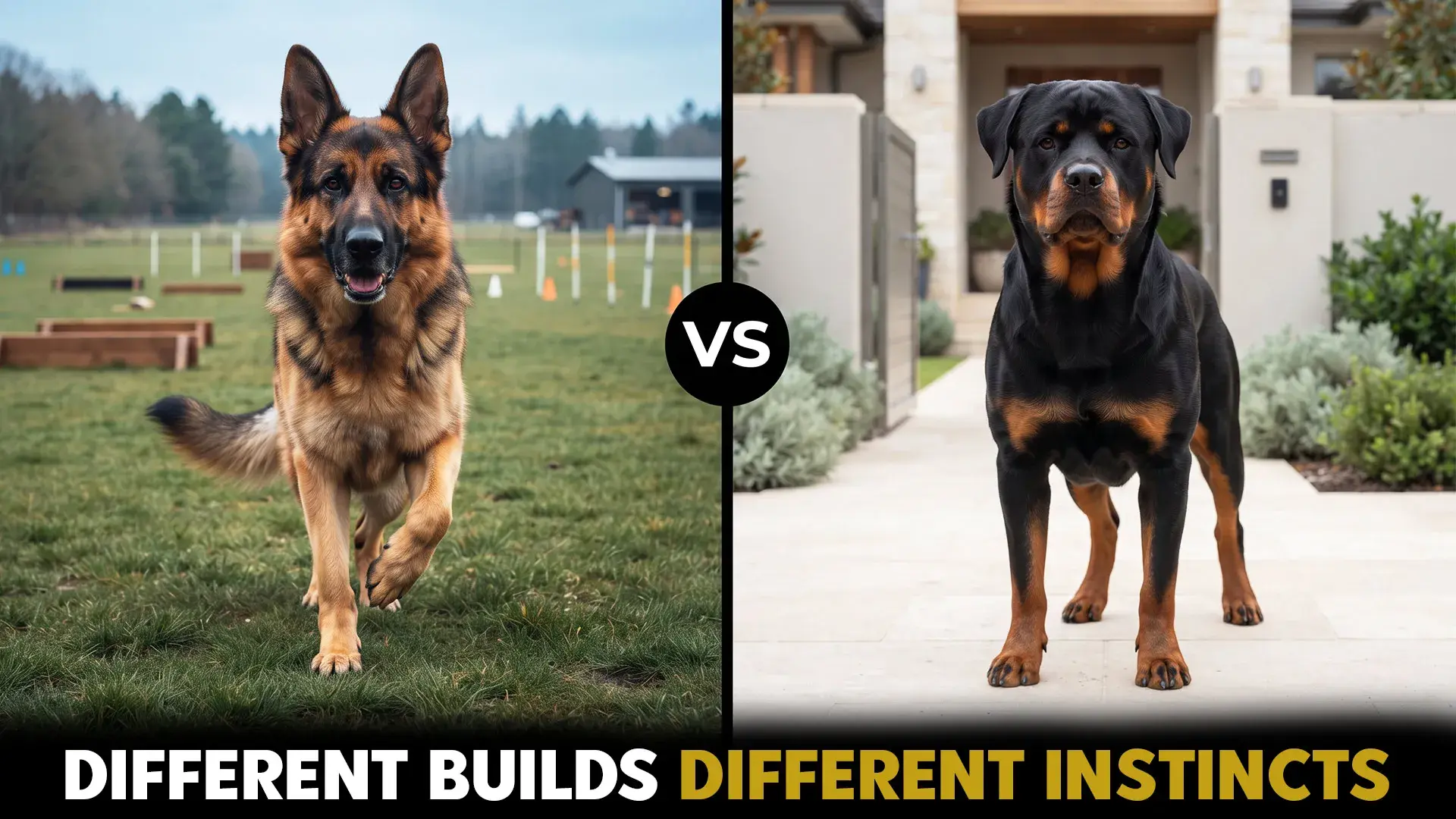 German Shepherd Dog Breeds vs. Rottweilers: Essential Qualities