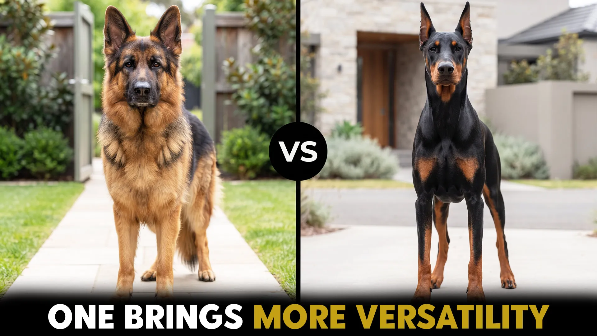 german shpeherd vs doberman