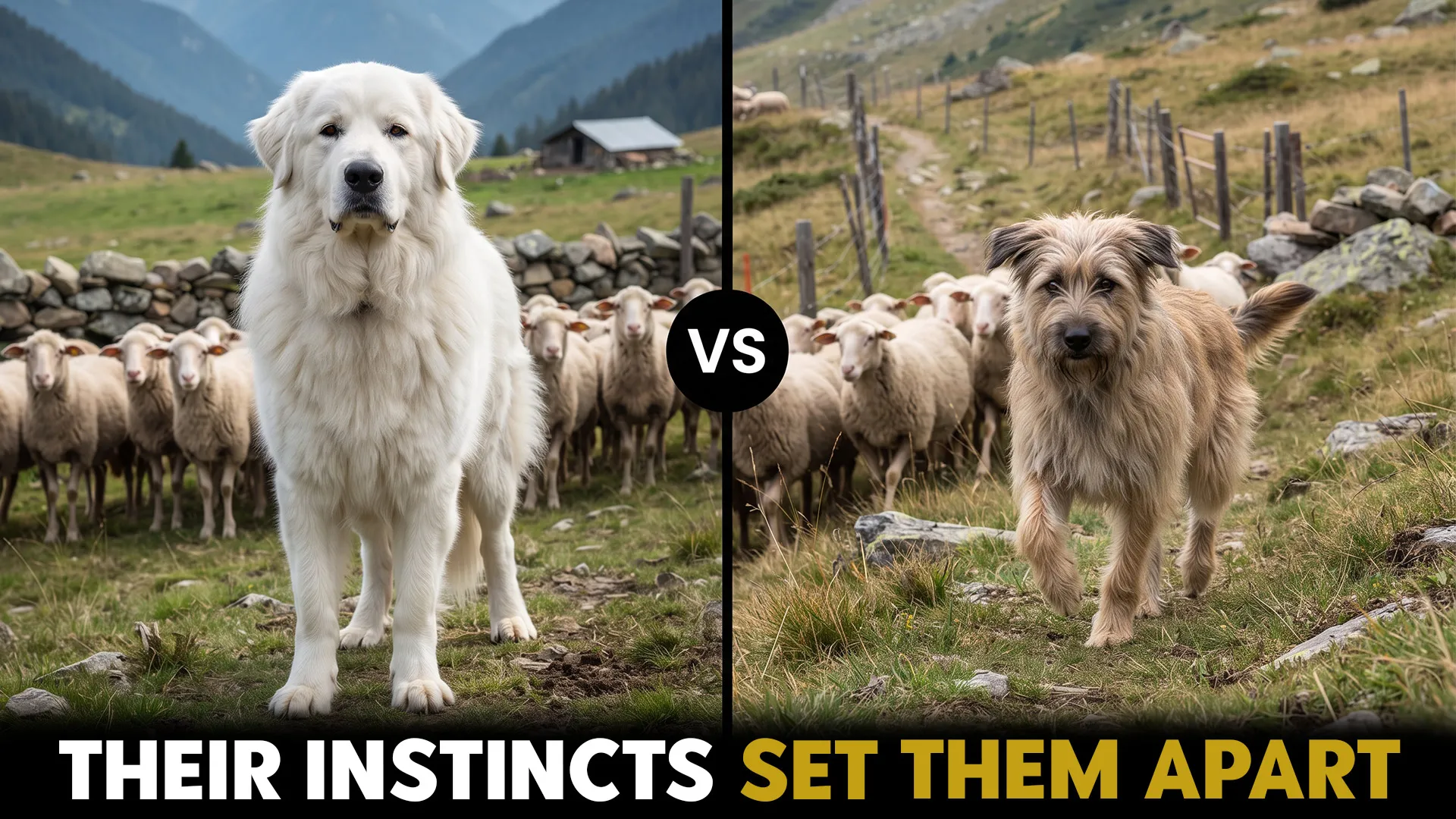 Great Pyrenees vs. Pyrenean Shepherd: Unique Strengths of These Working Breeds