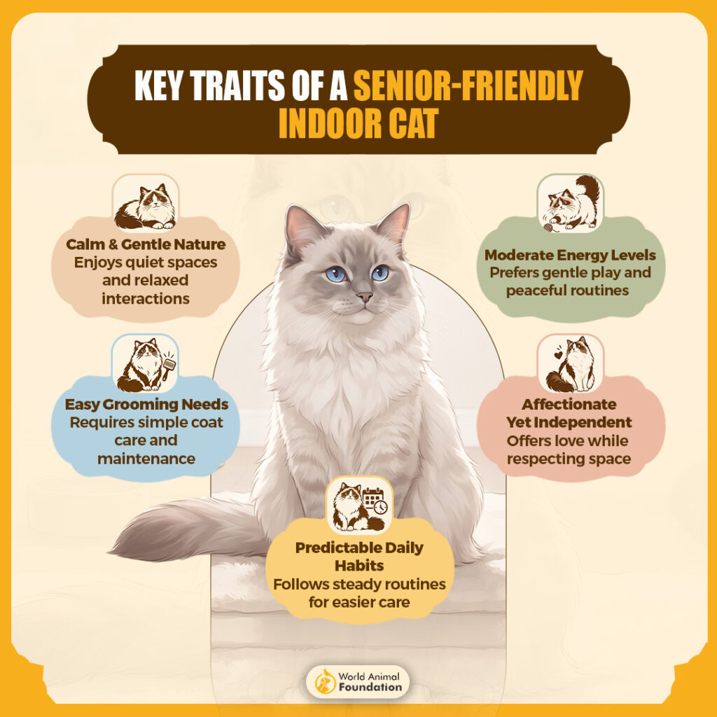 Key Traits of a Senior-Friendly Indoor Cat