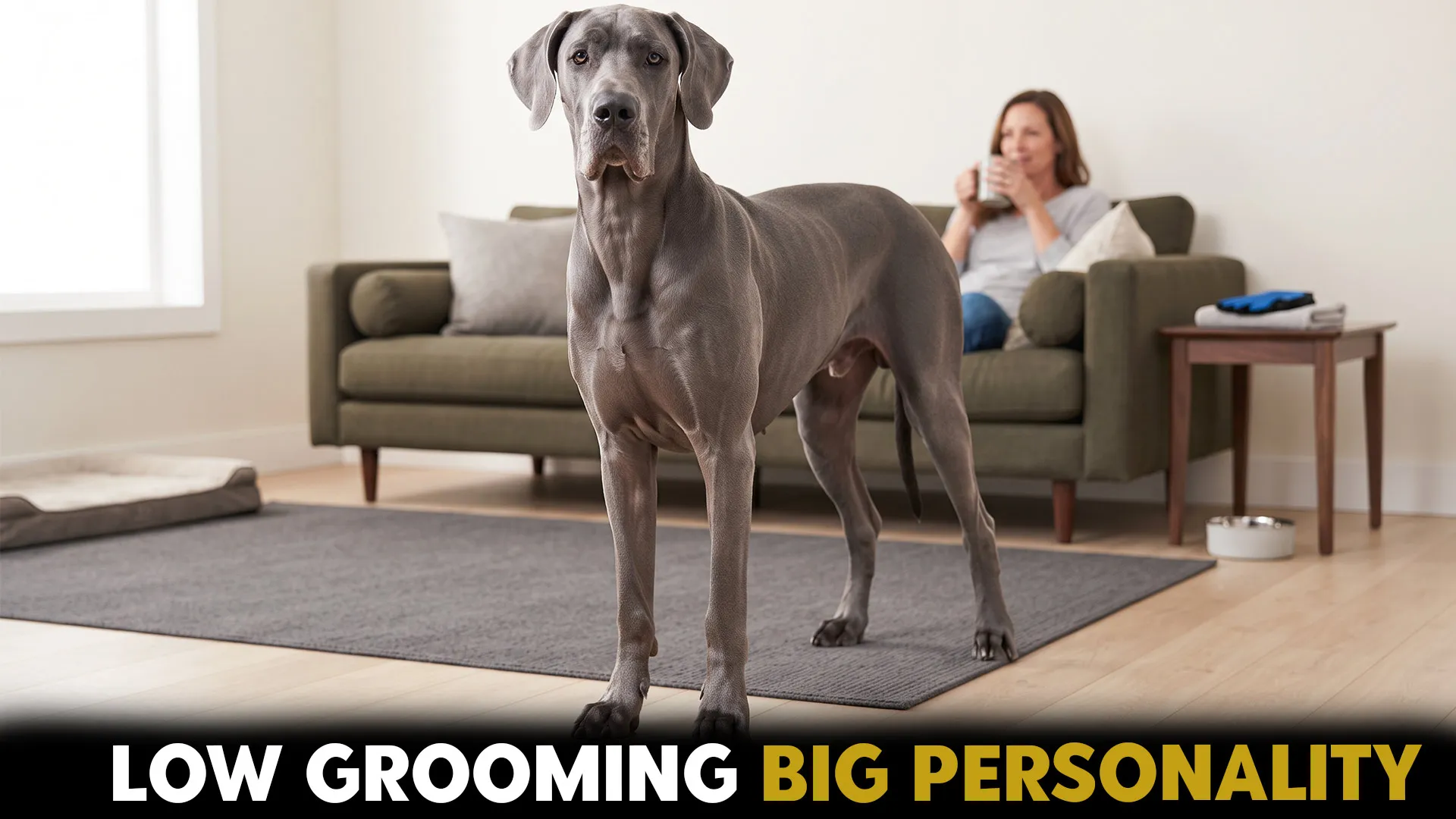 large dog breeds with short hair low grooming