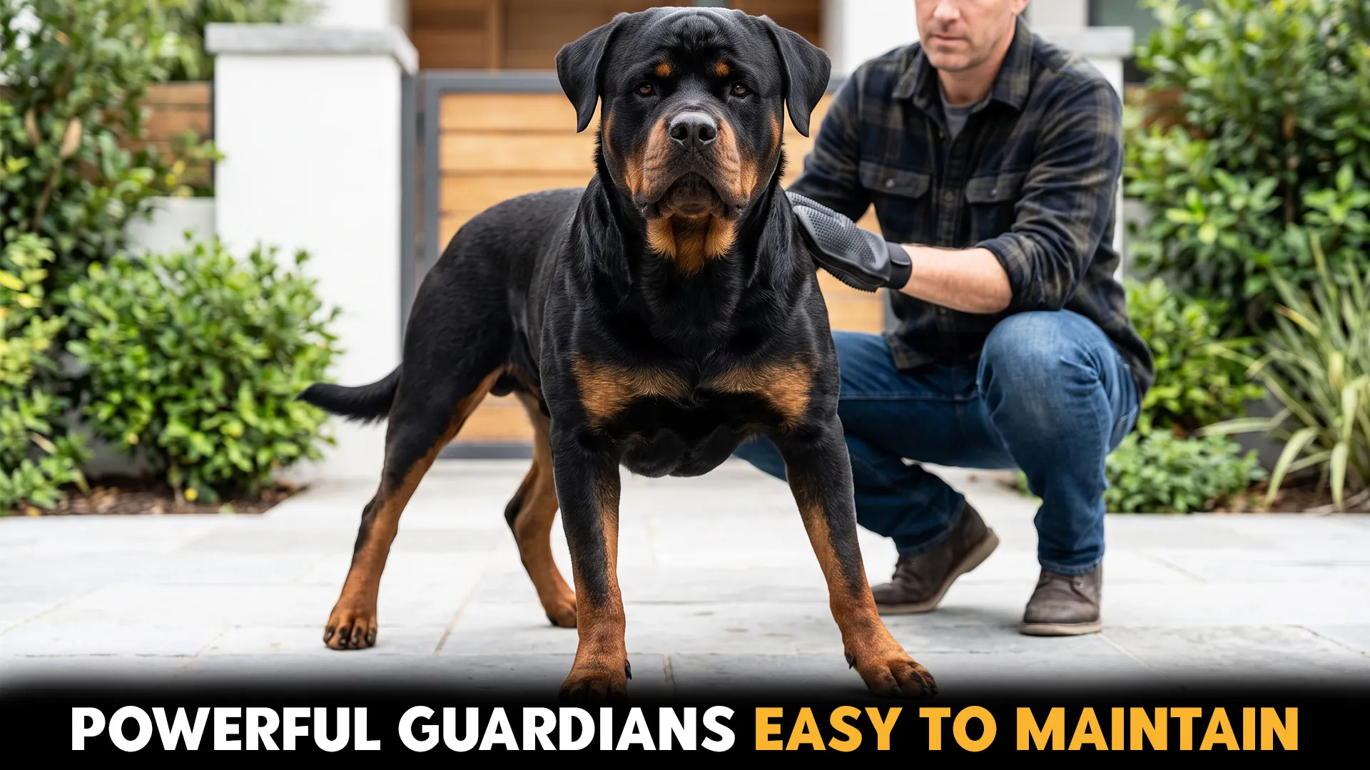 9 powerful guard dog breeds with low grooming demands