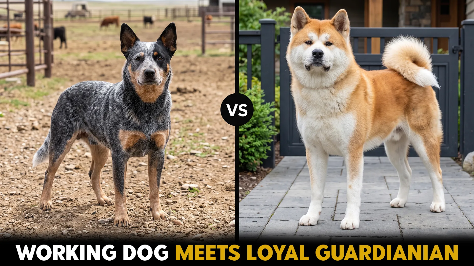 Australian cattle dog vs akita what sets them apart