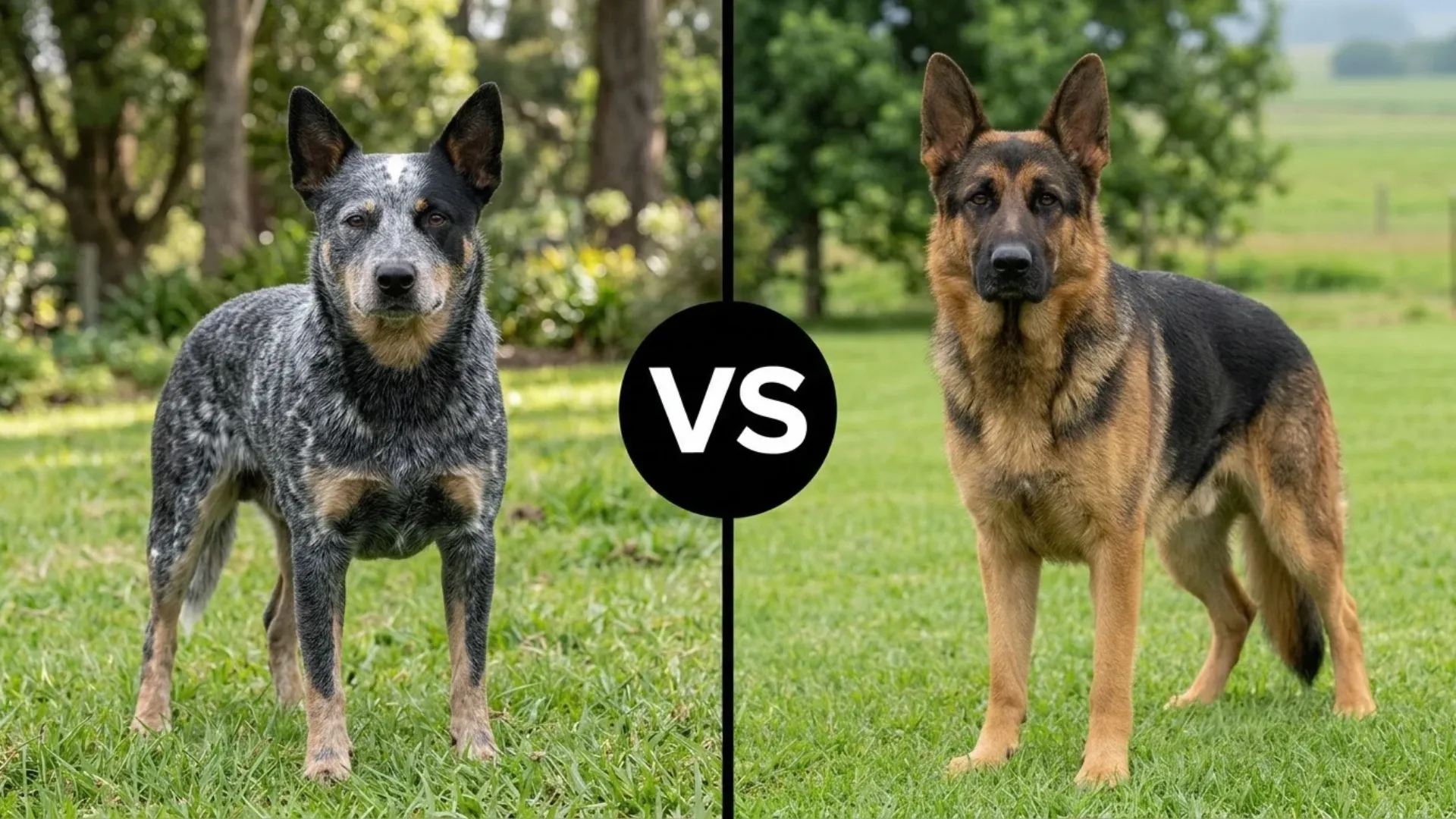 Blue Heeler vs. German Shepherd: Dog Breeds Temperament Clash