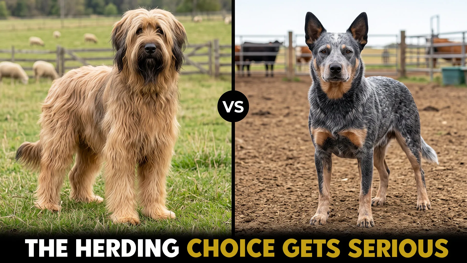 Briard vs. Australian Cattle Dog: Key Differences