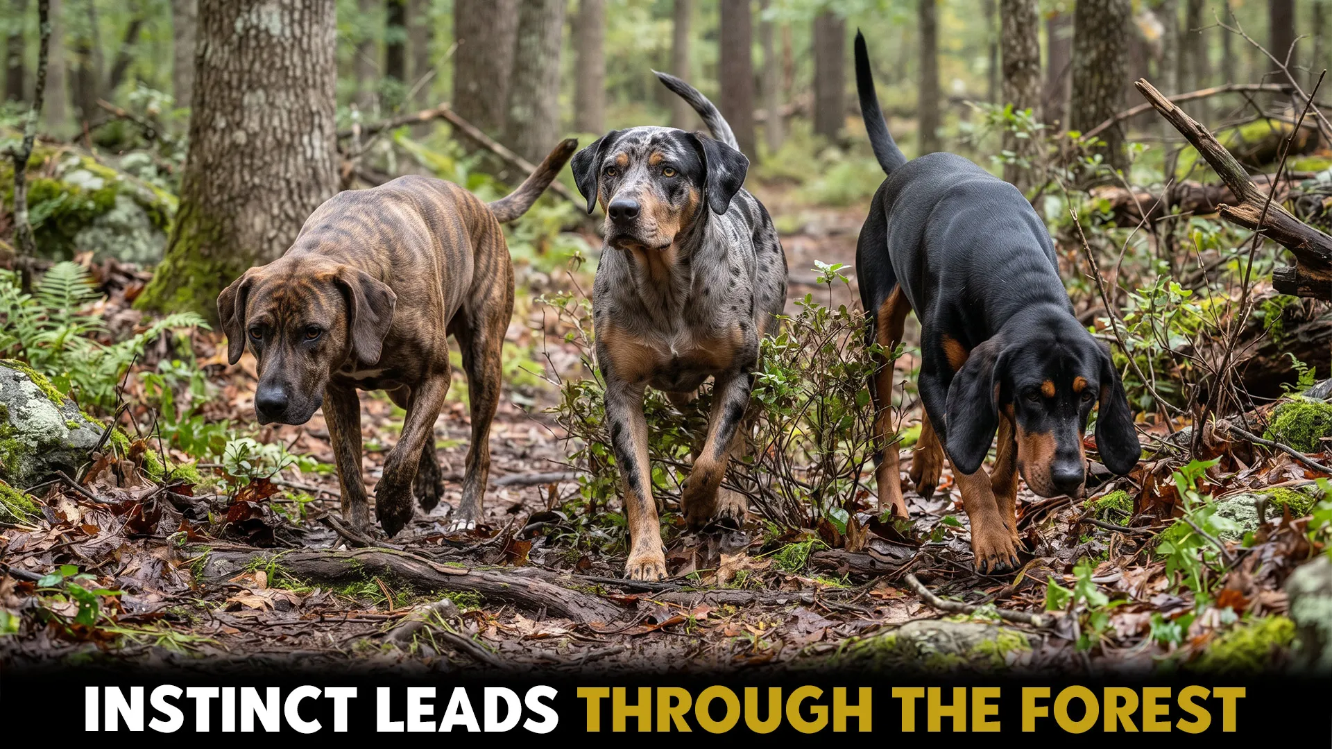 dog breeds specializations for forest hunting