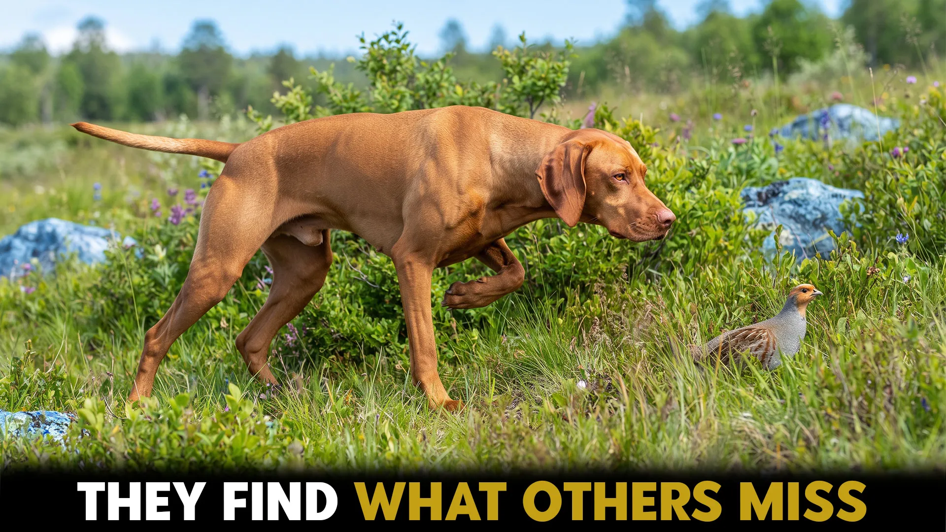 excellent dog breeds that locate and point game birds