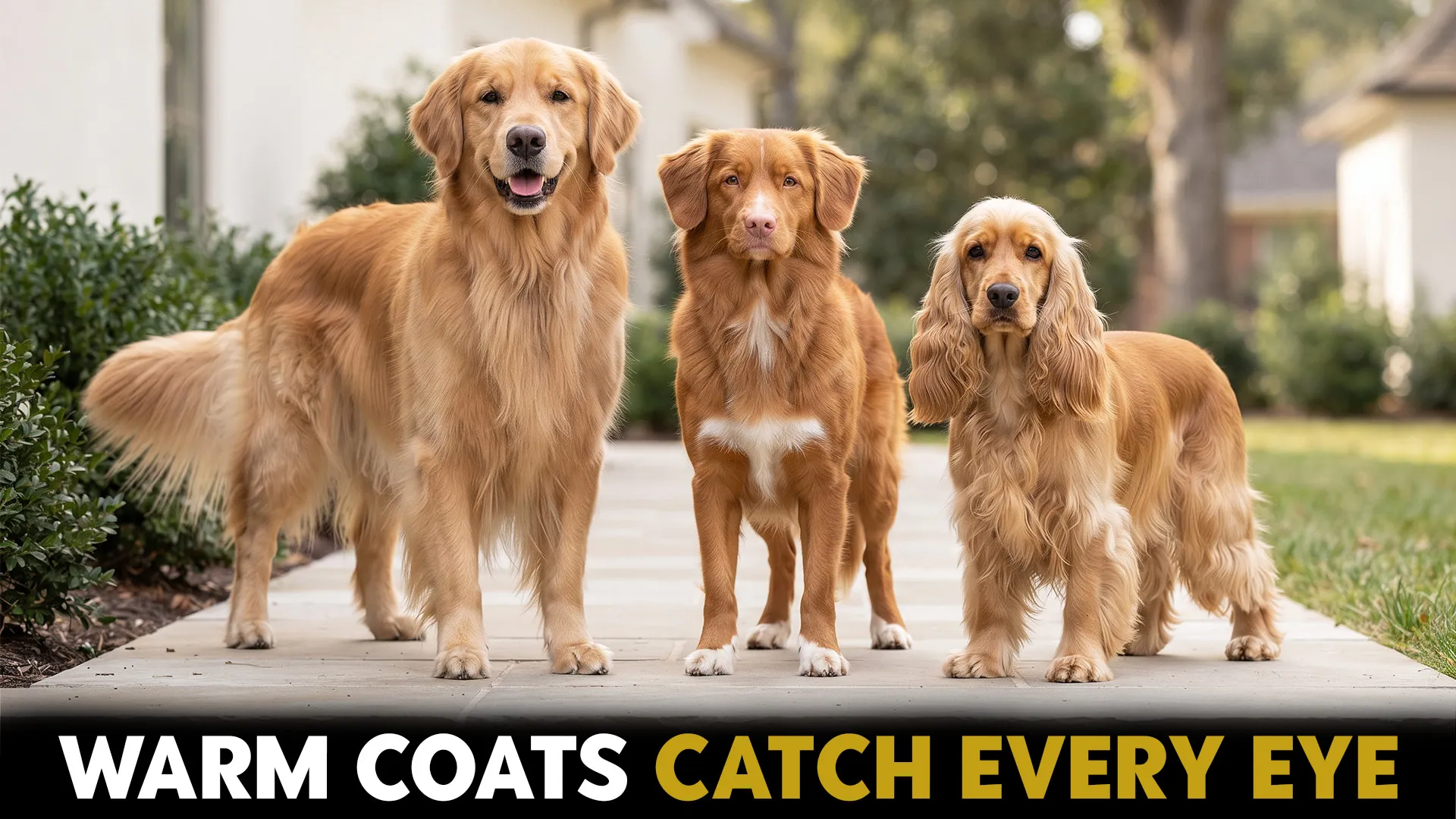 exceptional dog breeds with golden coat varities