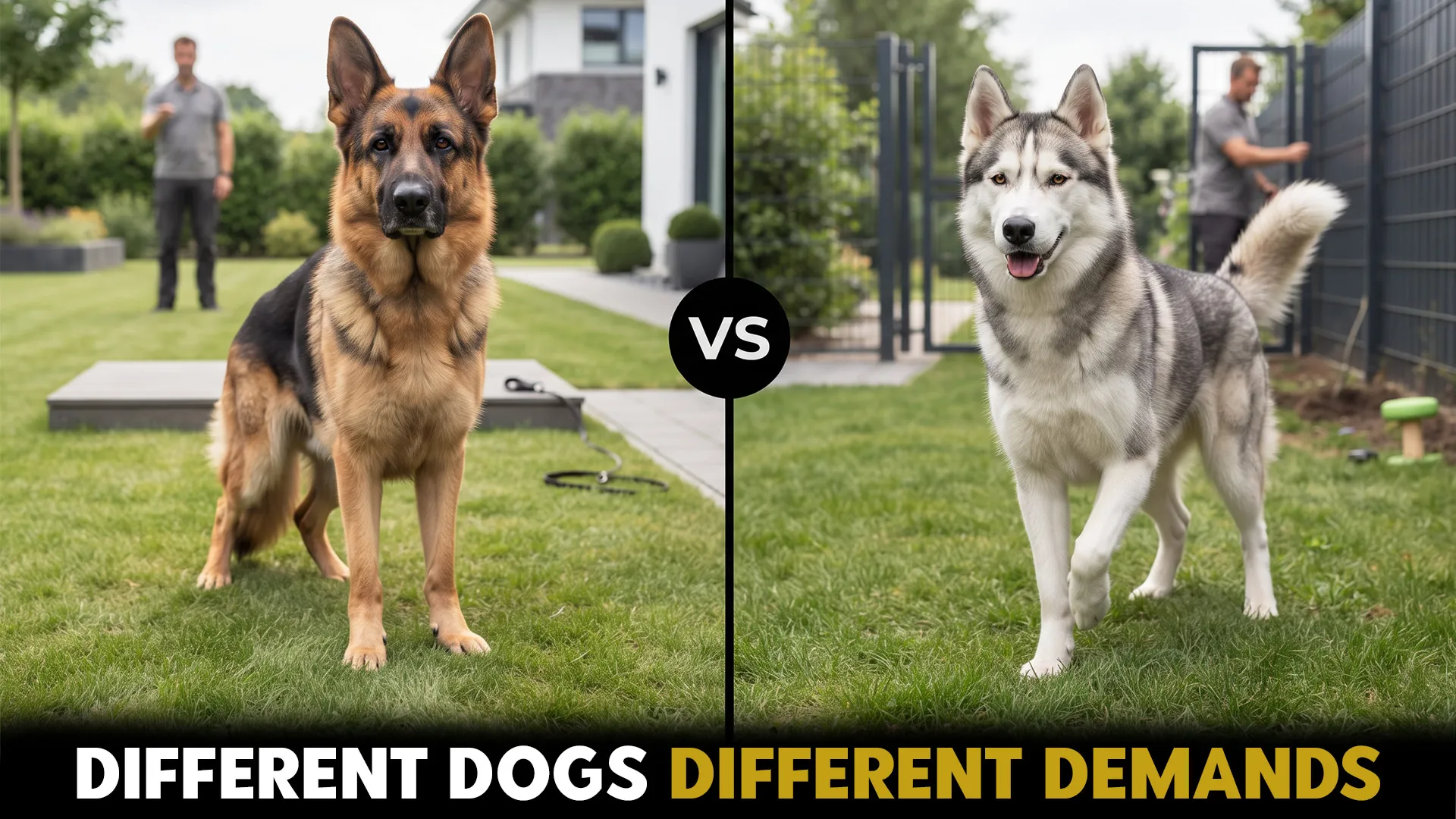 German Shepherd vs. Husky: Which Dog Is Harder to Manage?