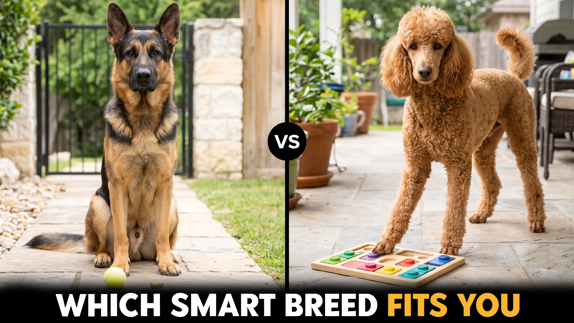 german shepherd vs poodle