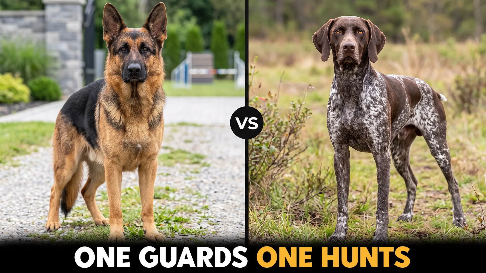 German shepherd vs german shorthaired