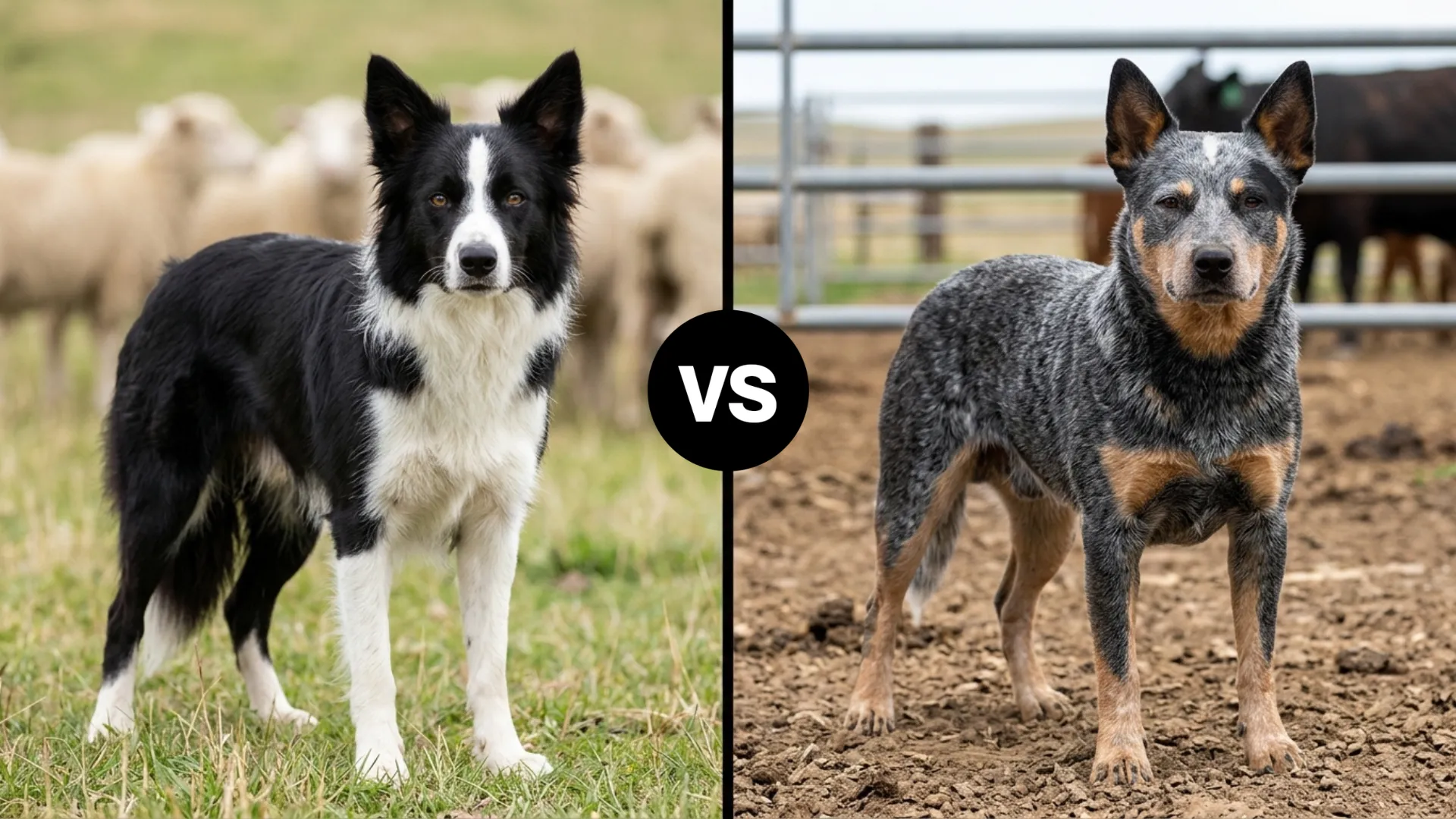Quick Facts About the Border Collie vs. Australian Cattle Dog Breeds